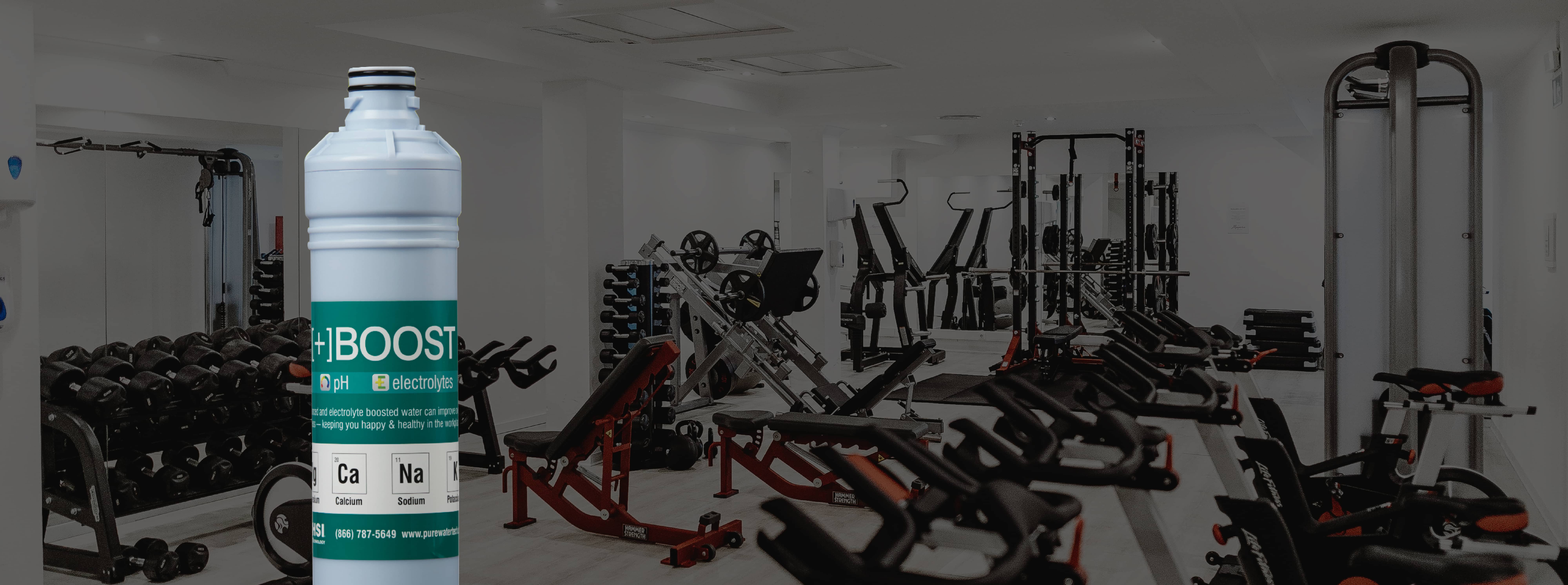 Hydrate HQ Boosted Filter in Gym Bottleless Water Cooler