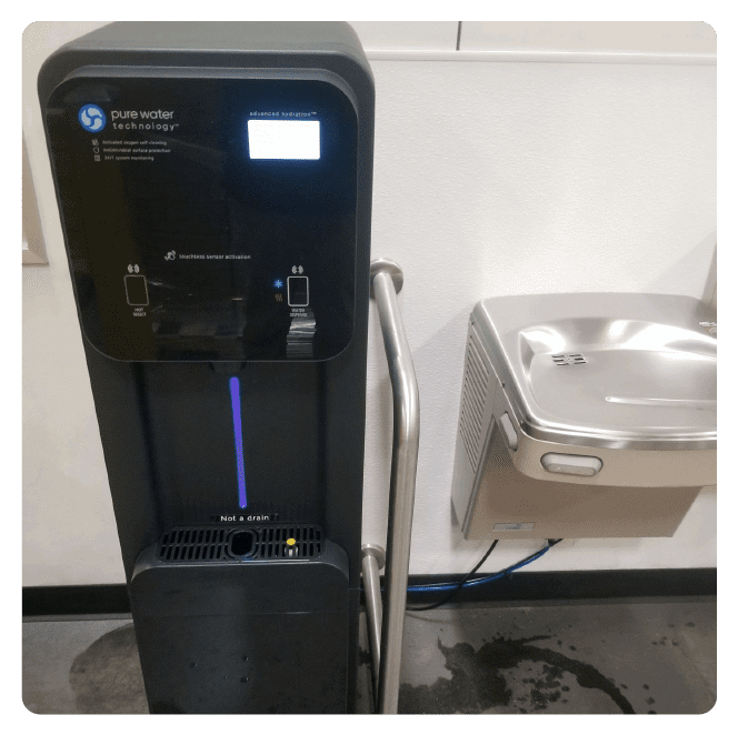 PW90 next to water fountain PW90 next to water fountain
